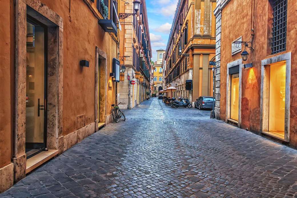Aleja na starym mieście w Rzymie puzzle online