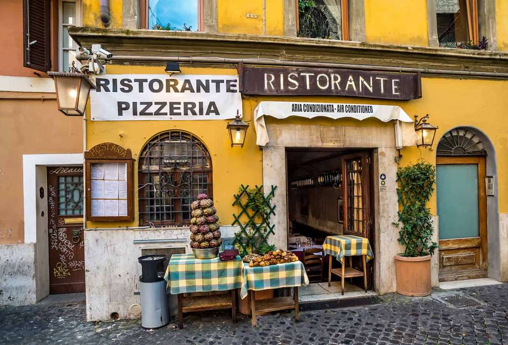 Pizzeria na Starym Mieście w Rzymie puzzle online