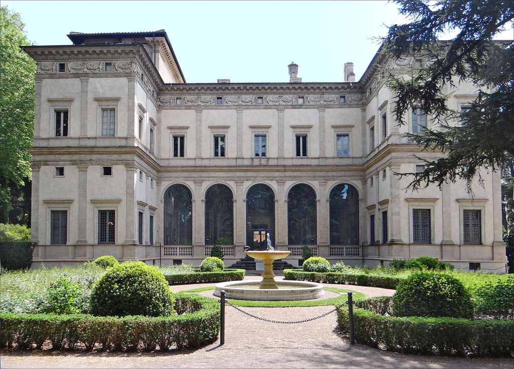 Villa Chigi z ogrodem w Rzymie puzzle online