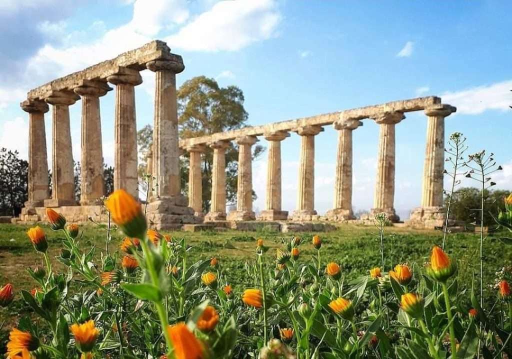 Metaponte Temple of Hera Basilicata, Włochy puzzle online