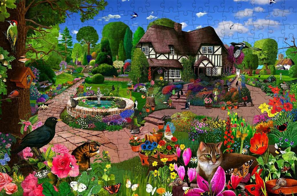 Kolorowy ogród puzzle online