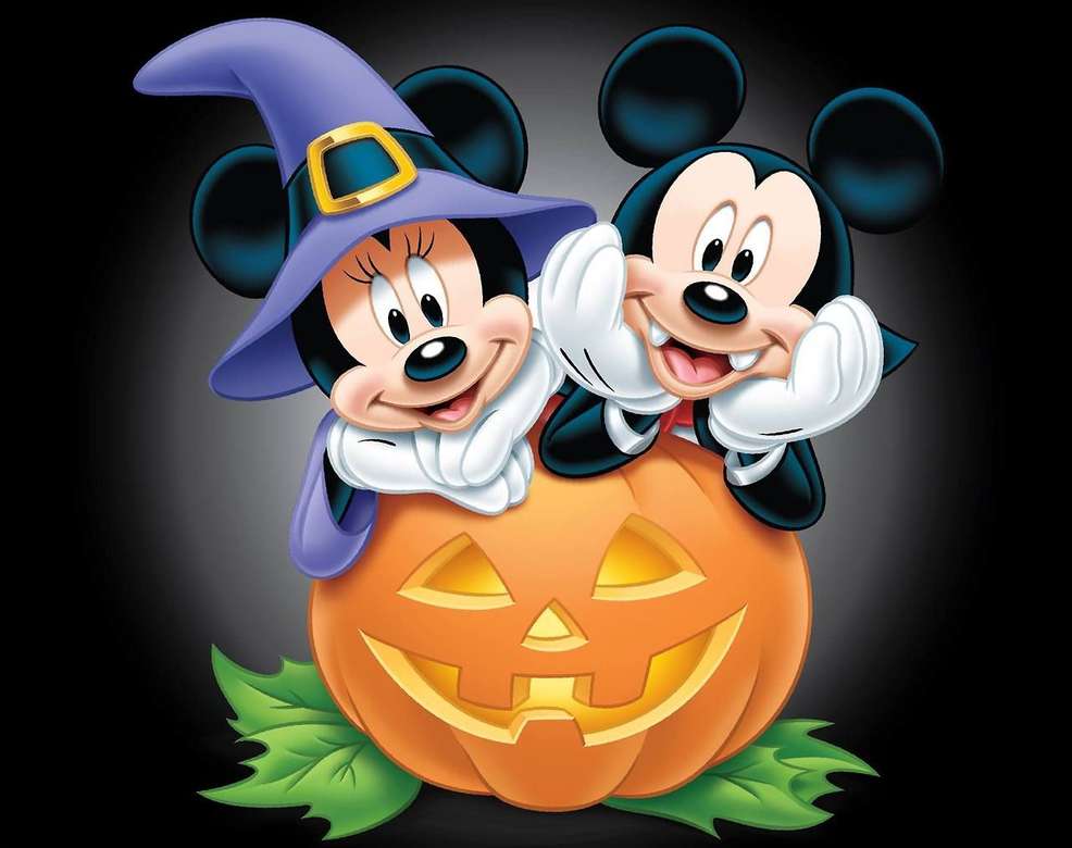 Minnie & Mickey Mouse Halloween puzzle online