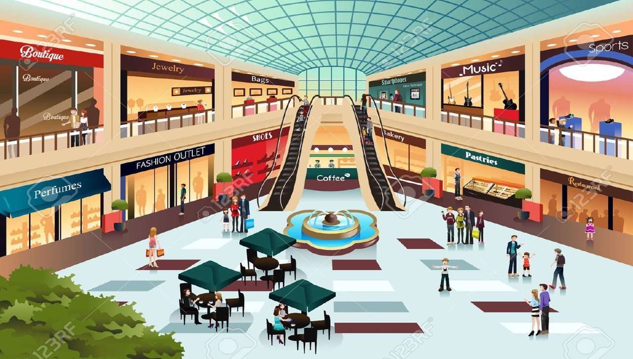 Centrum handlowe, miejsca publiczne puzzle online