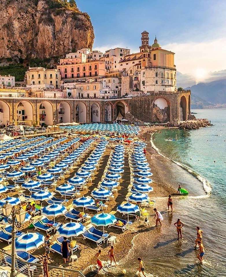 Region Positano w Kampanii we Włoszech puzzle online