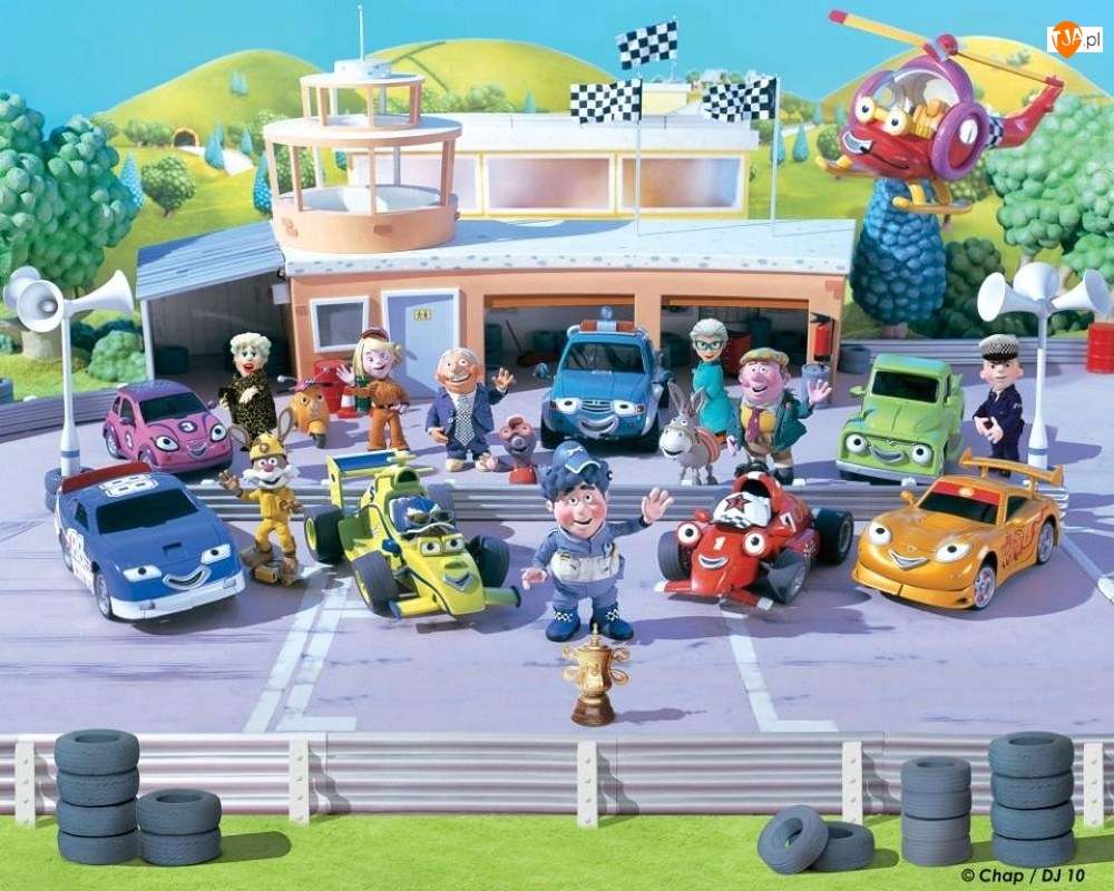 zabawki - samochodziki puzzle online