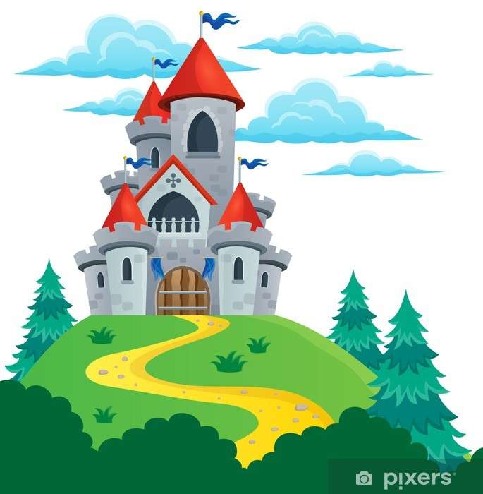 zamek na wzgórzu puzzle online