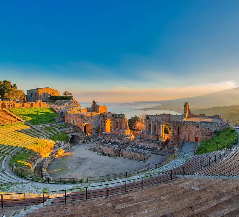 Taormina Starożytne miejsca Sycylia puzzle online
