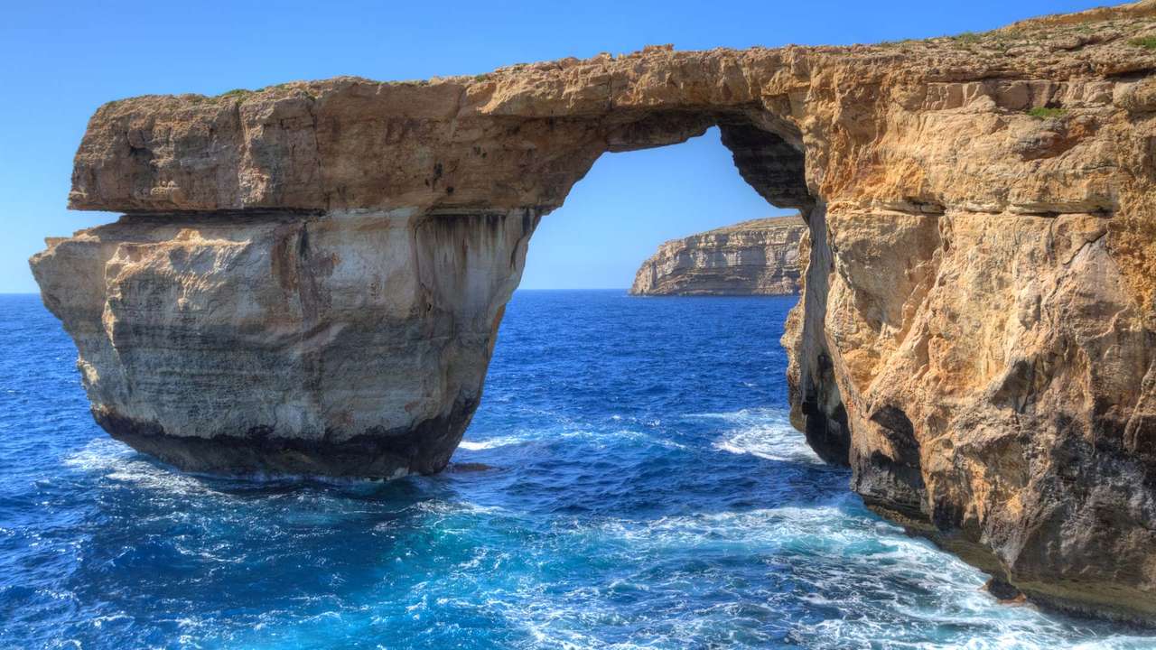 Malta przybrzeżny krajobraz Gozo puzzle online