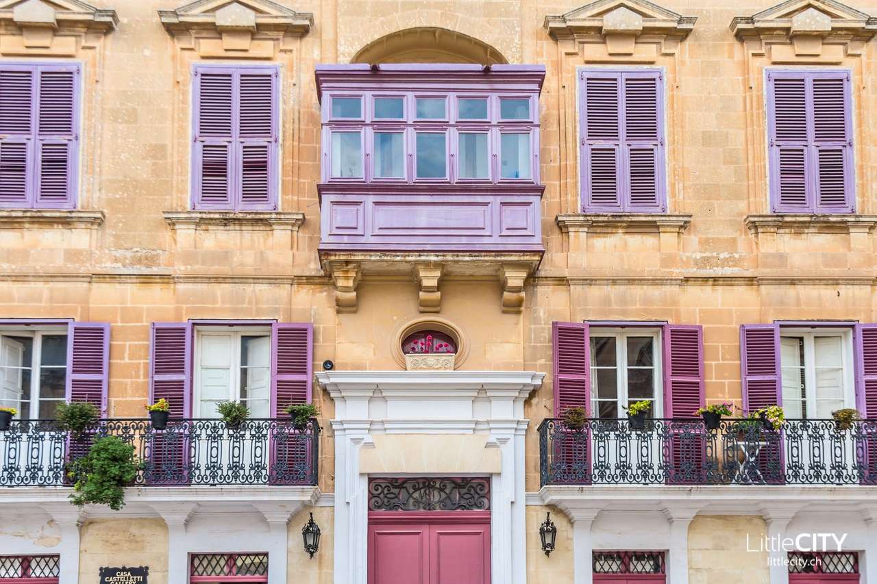 Kolorowy dom na Malcie puzzle online