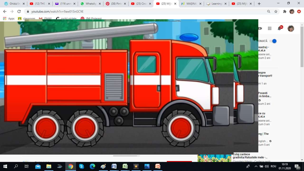wóz strażacki puzzle online