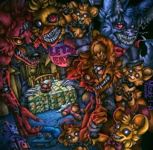 Five nights at Fredis 4 puzzle online