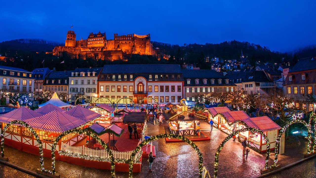 Jarmark bożonarodzeniowy w Heidelbergu puzzle online