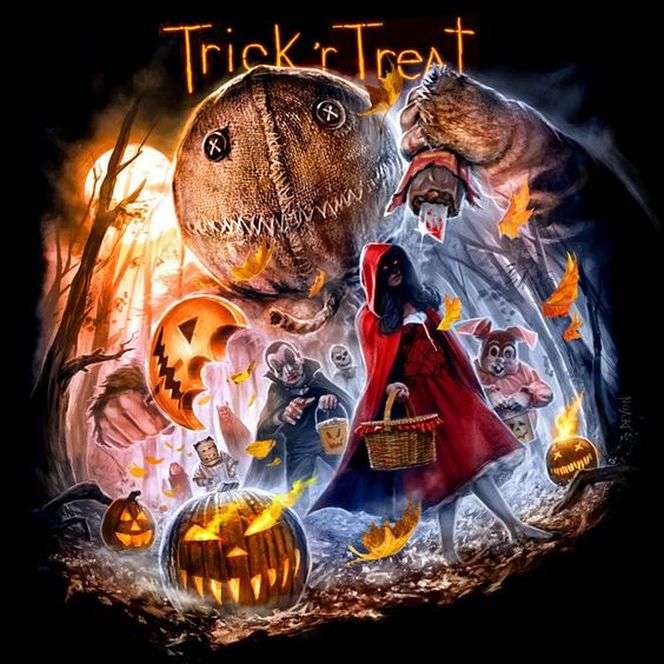 Upiorna noc Halloween puzzle online
