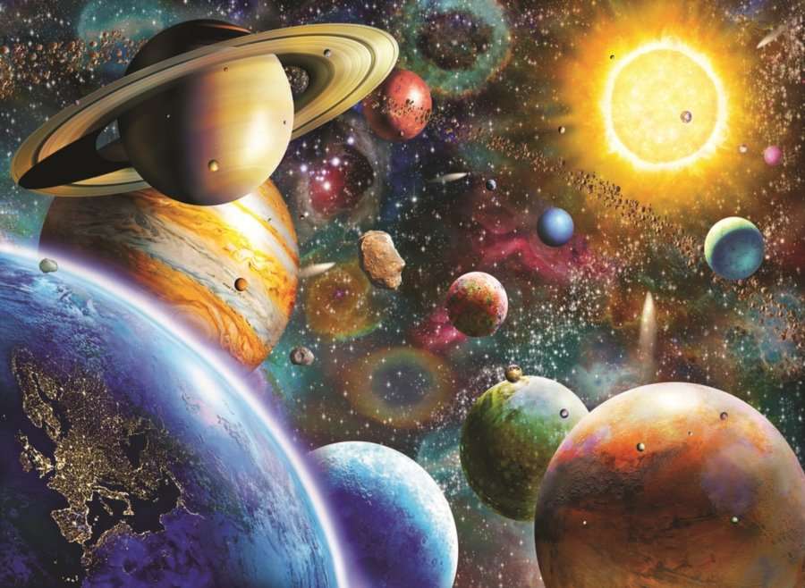 Wszechświat - układ słoneczny puzzle online