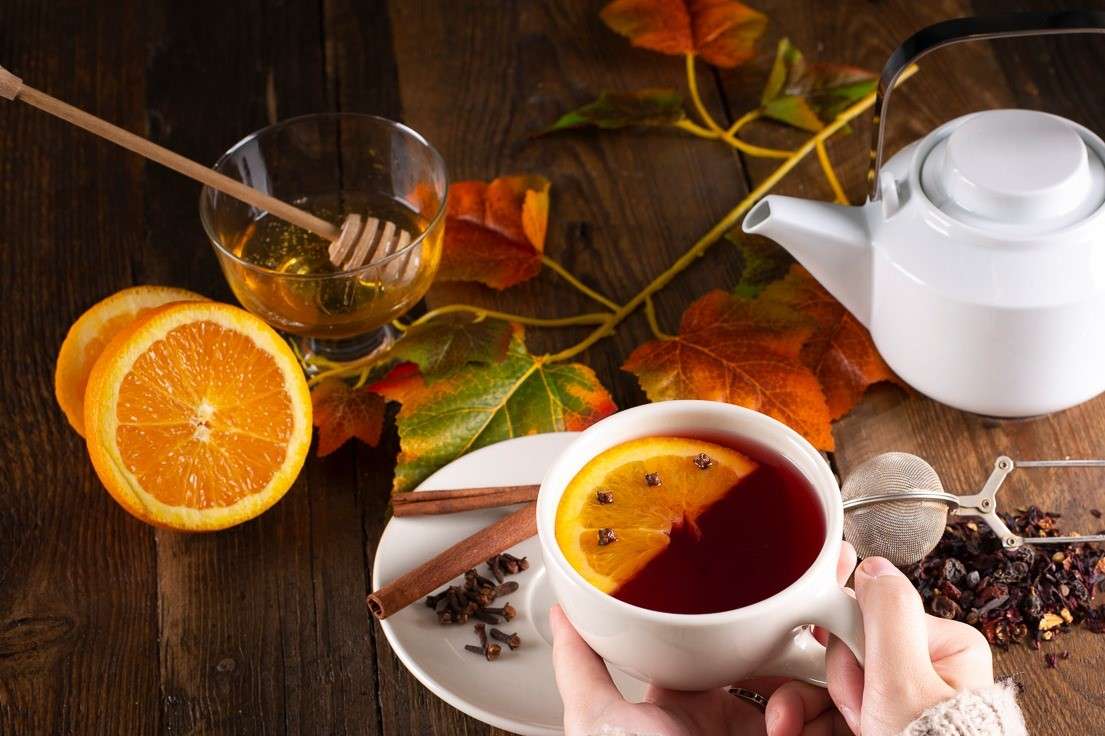 herbatka jesienna puzzle online