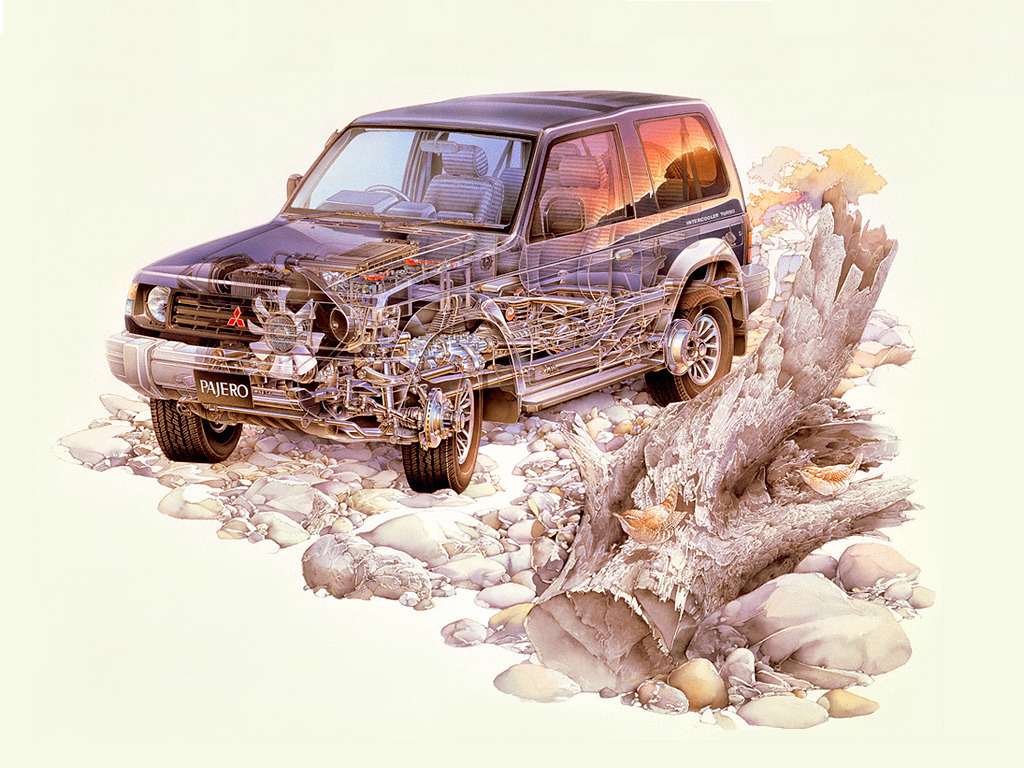 1992 Mitsubishi Pajero Metaltop puzzle online