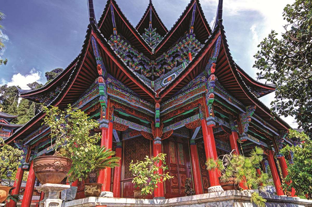 świątynia w chinach puzzle online
