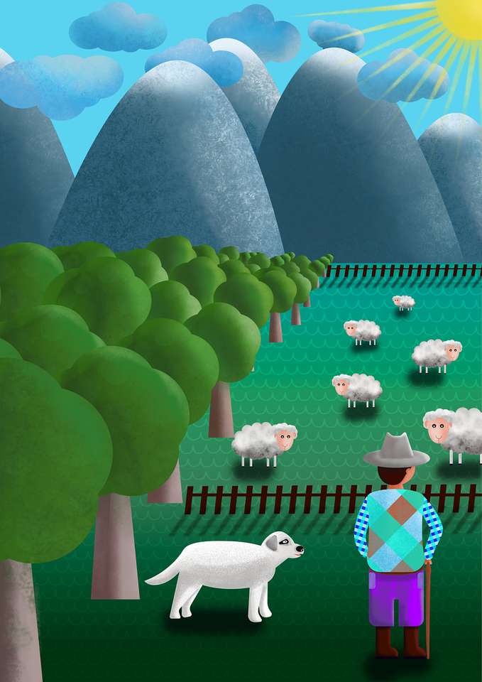 góry owce puzzle online