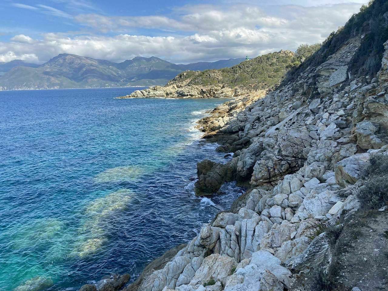 Nadmorski krajobraz Korsyki puzzle online
