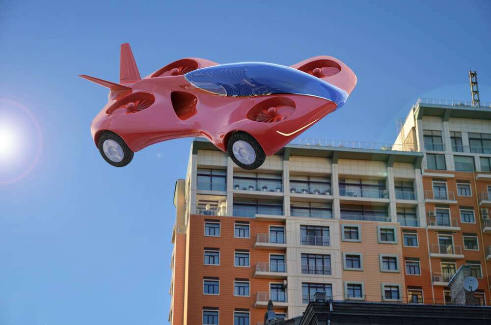 latający samochód puzzle online