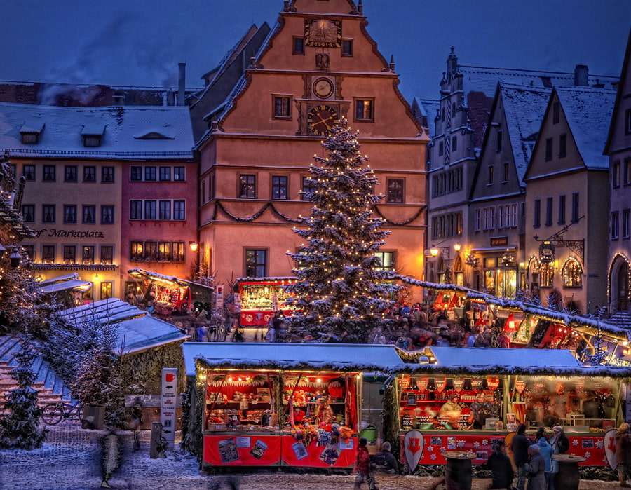 Jarmark bożonarodzeniowy w Rothenburg Tauber puzzle online