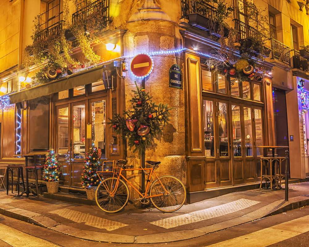 Świąteczna dekoracja w Paryżu puzzle online