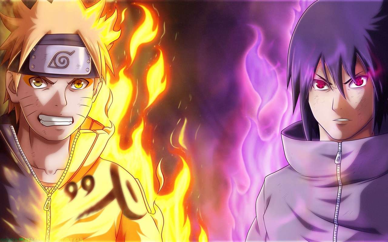 Naruto vs Sasuke puzzle online