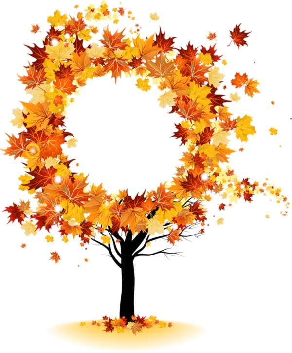 jesień okrągłe drzewo puzzle online