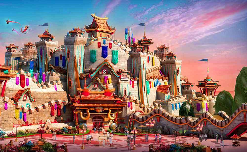 park rozrywki Fairytale World w Chinach. puzzle online