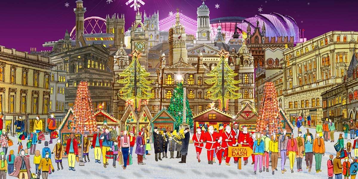 Malowanie Świąt Bożego Narodzenia w Glasgow puzzle online