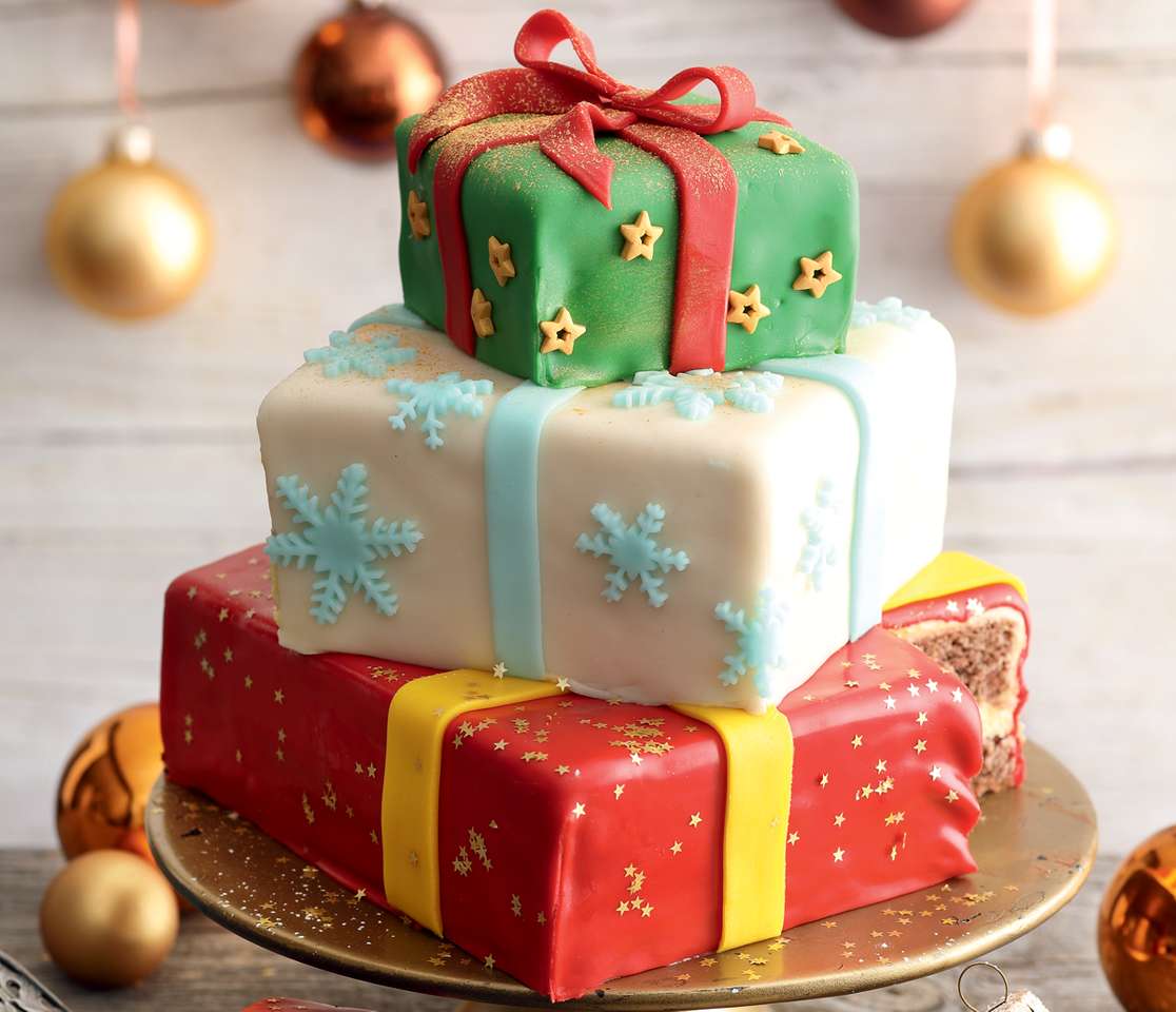Specjalny świąteczny tort puzzle online