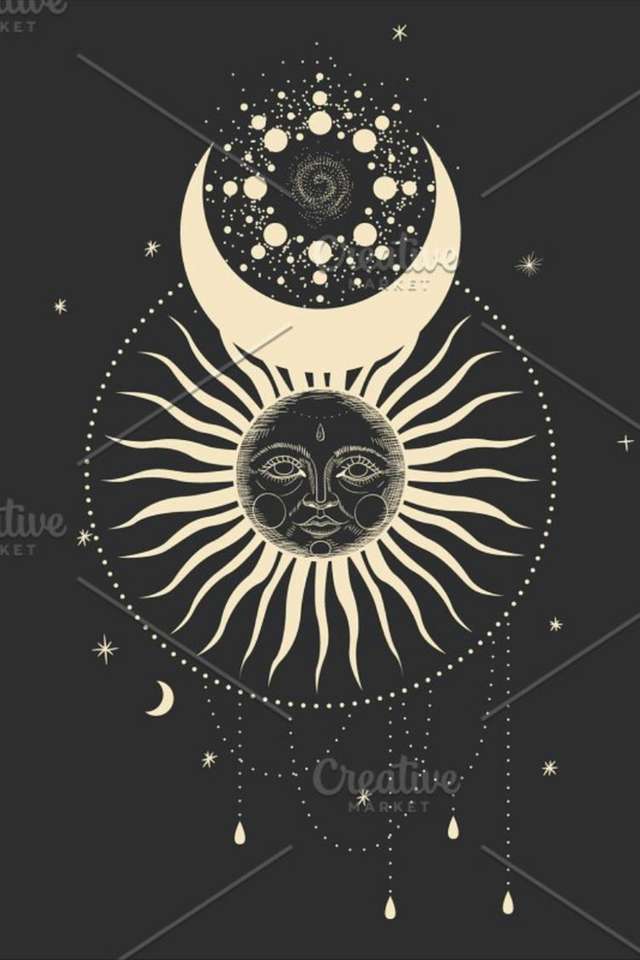 Księżyc i słońce (zaćmienie) puzzle online
