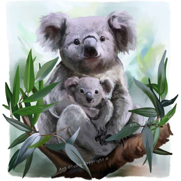zwierzęta koala puzzle online
