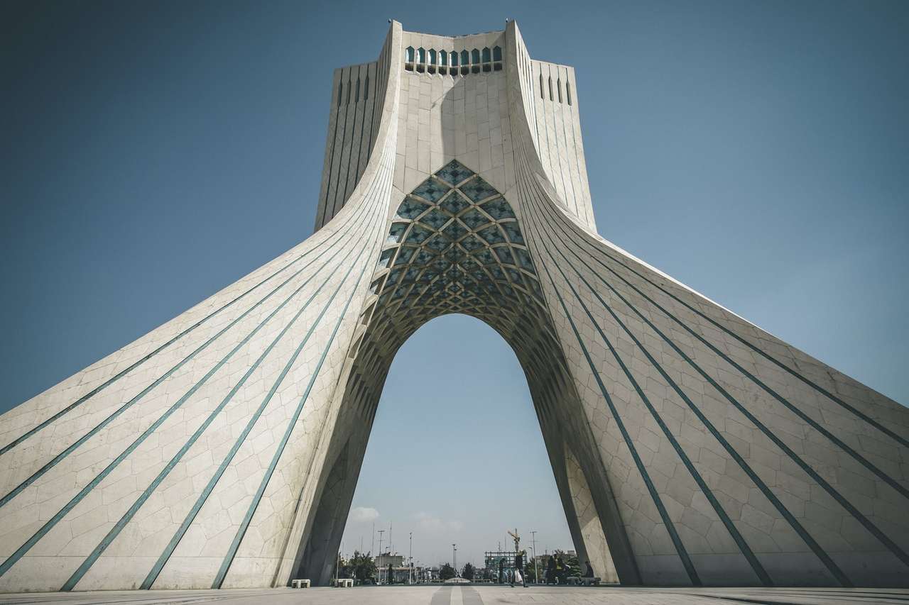Azadi tower Tehran puzzle online