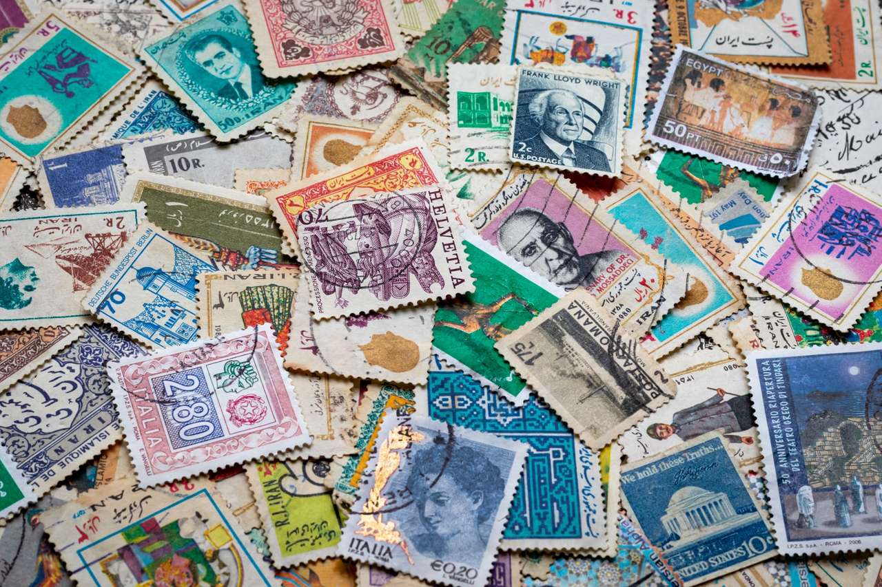 Old stamps puzzle online