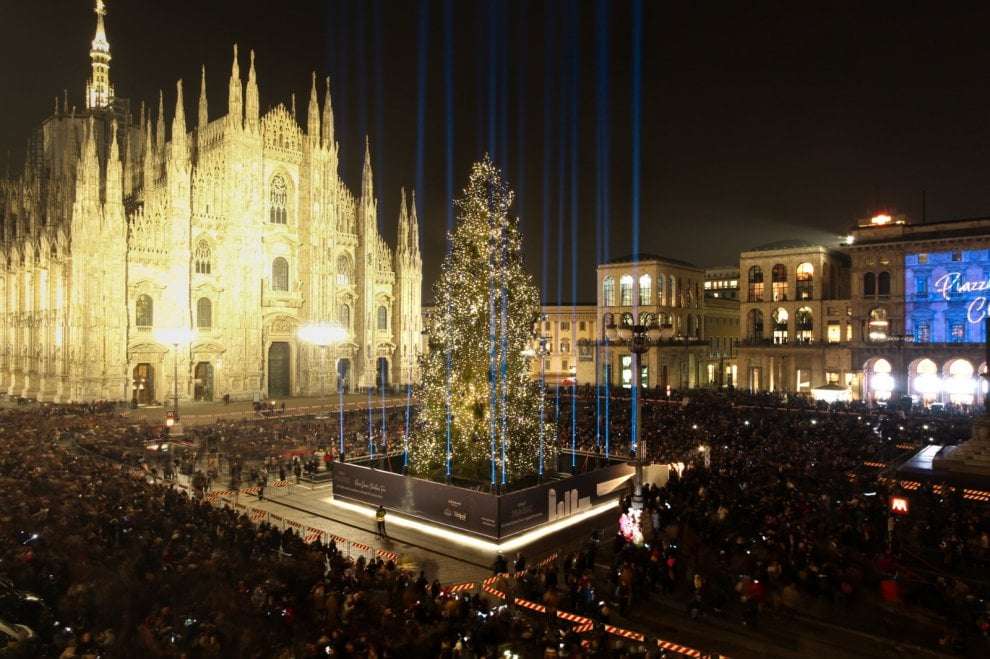Boże Narodzenie w Mediolanie we Włoszech puzzle online