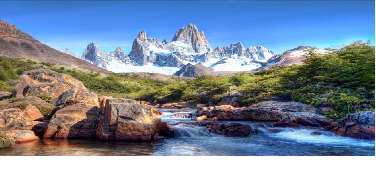 krajobraz w górach puzzle online