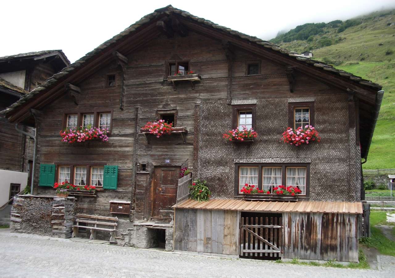 Chata Valsa w górach puzzle online