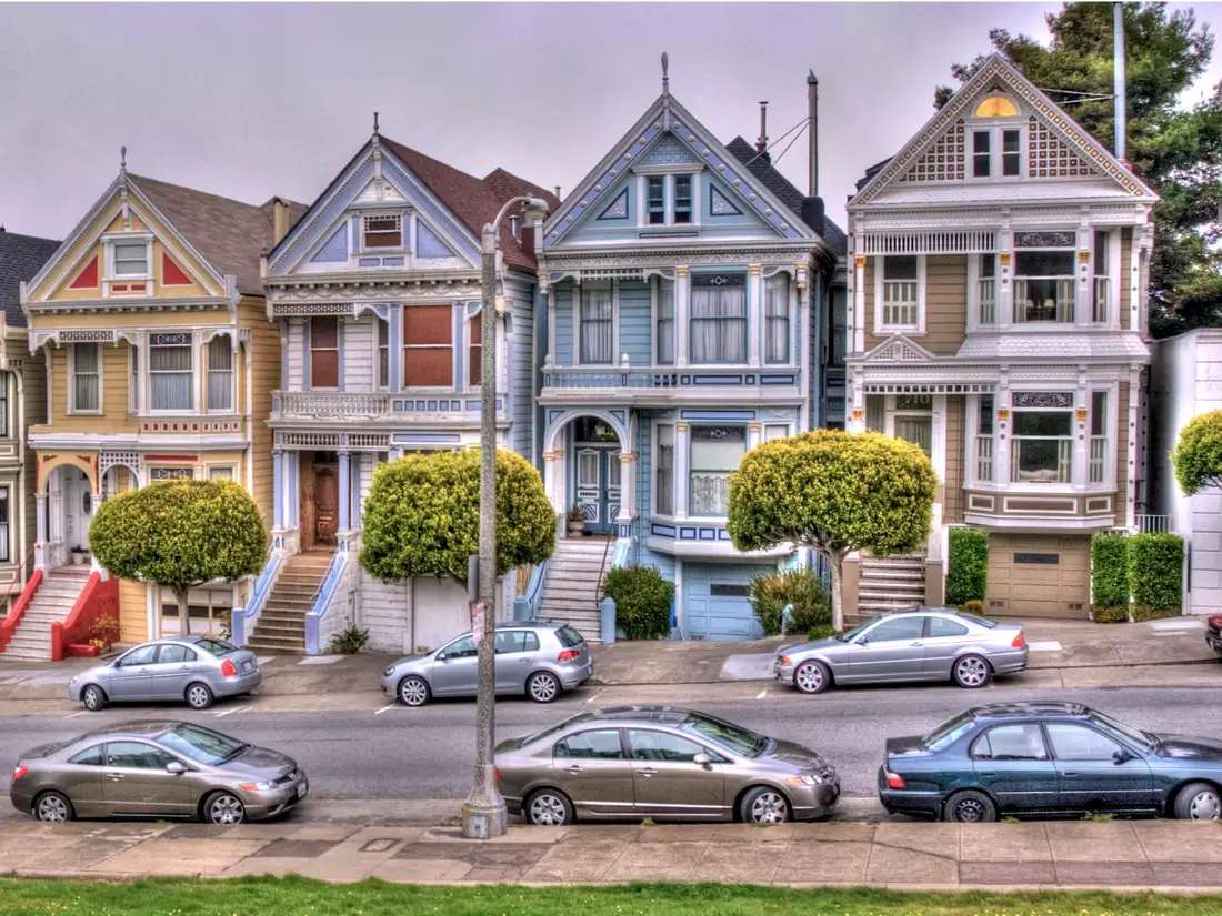 Színes házak San Francisco kirakós játék