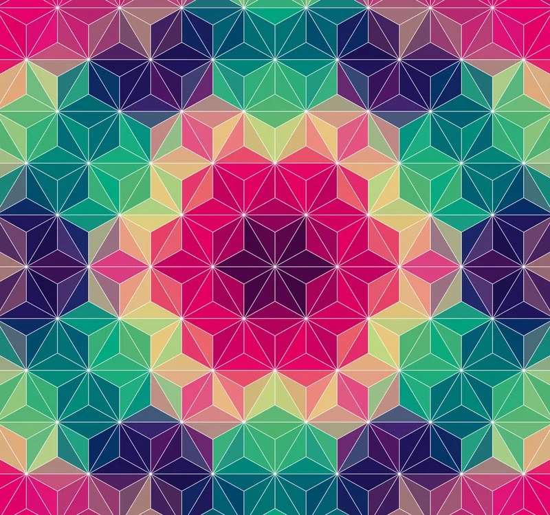 Symetria w kilku kolorach puzzle online
