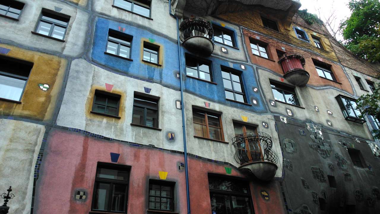 Kolorowy Wiedeń puzzle online