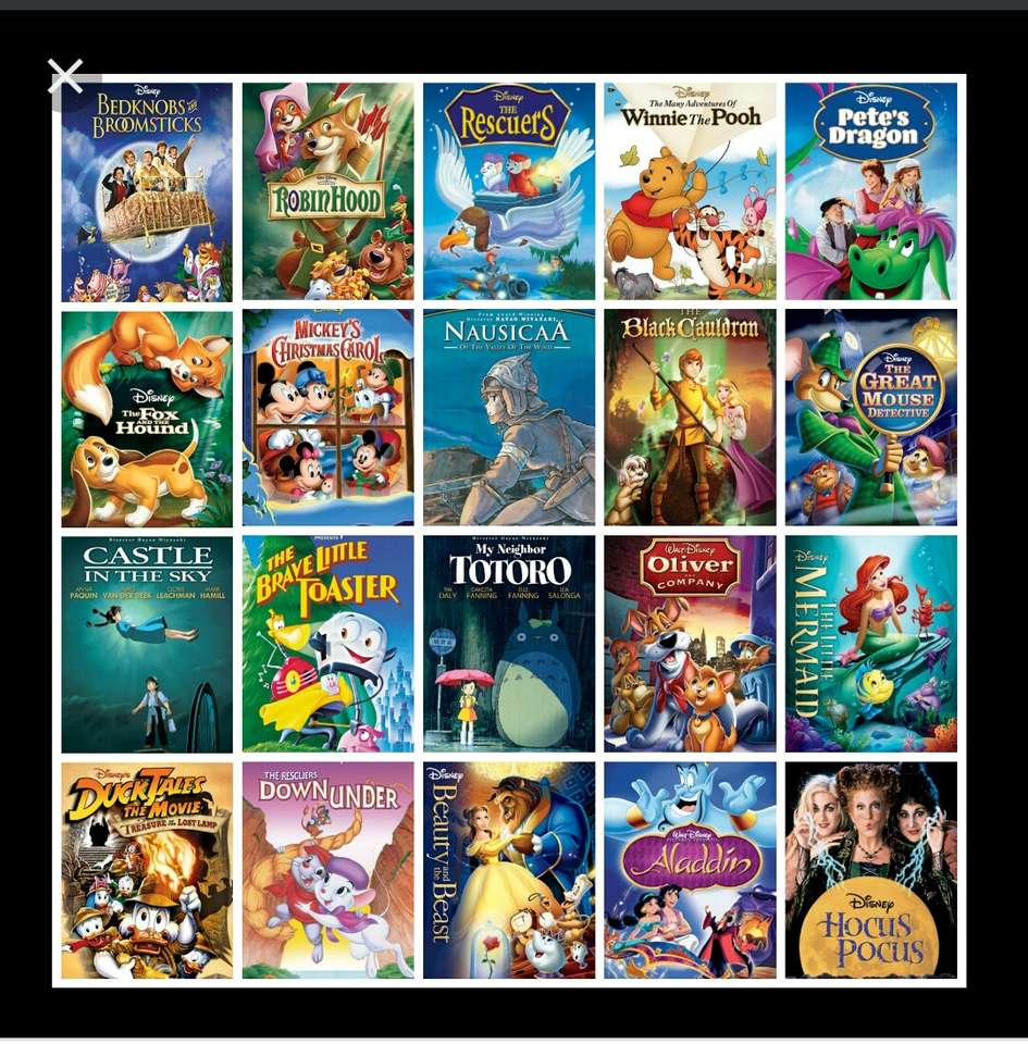 Filmy Disneya puzzle
