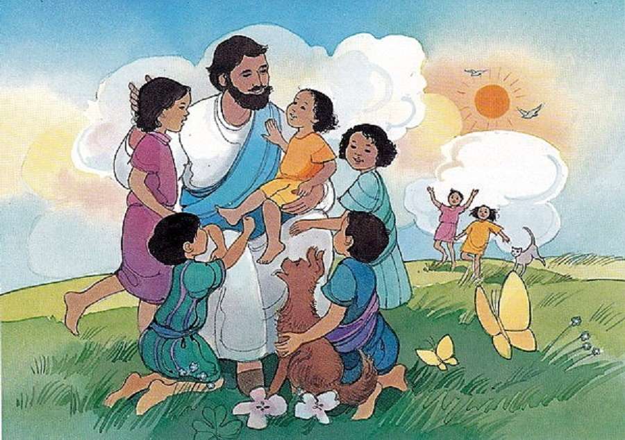 Ježíš a děti skládačka