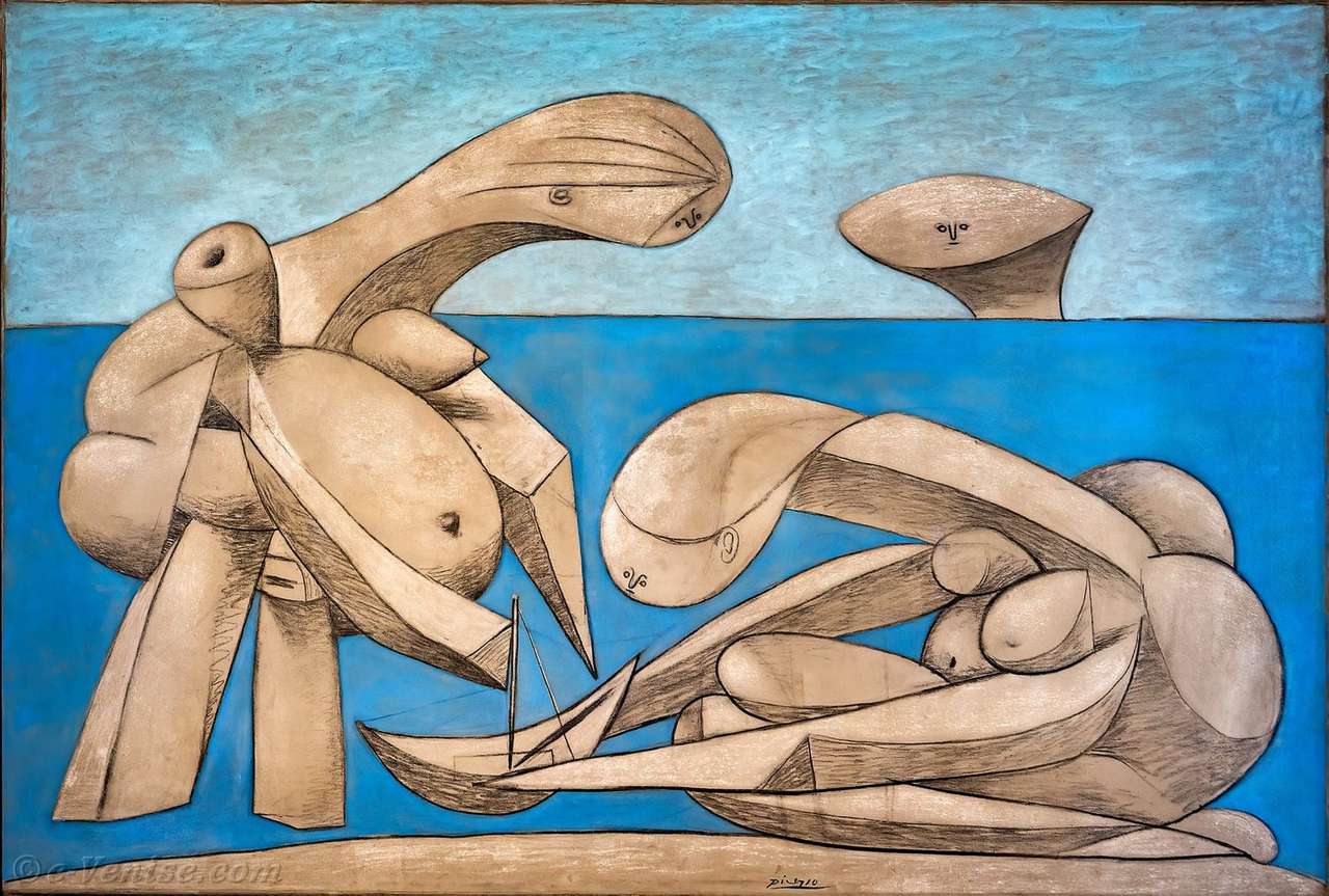 Pablo Picasso Na plaży (La Baignade) 12 lutego. puzzle online