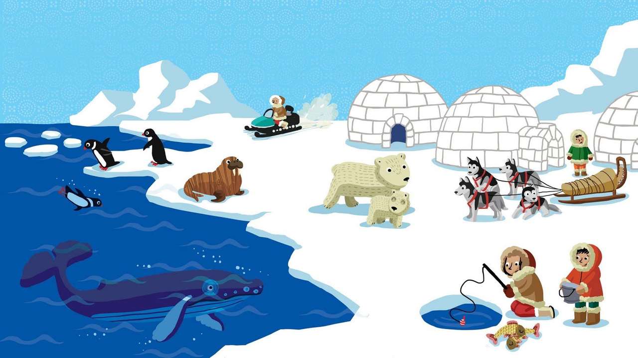 biegun północny puzzle online