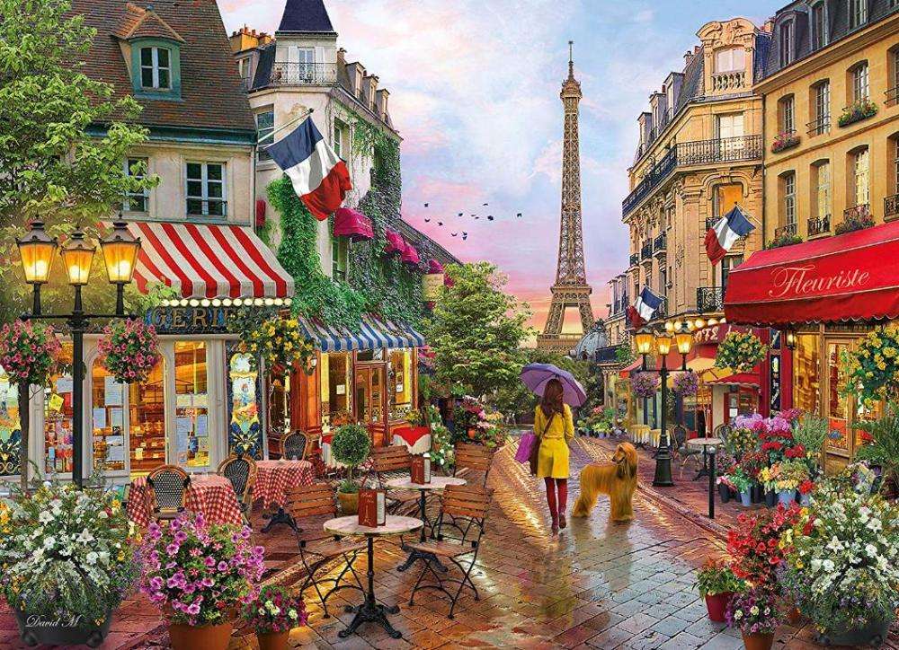 uliczka w paryżu puzzle online