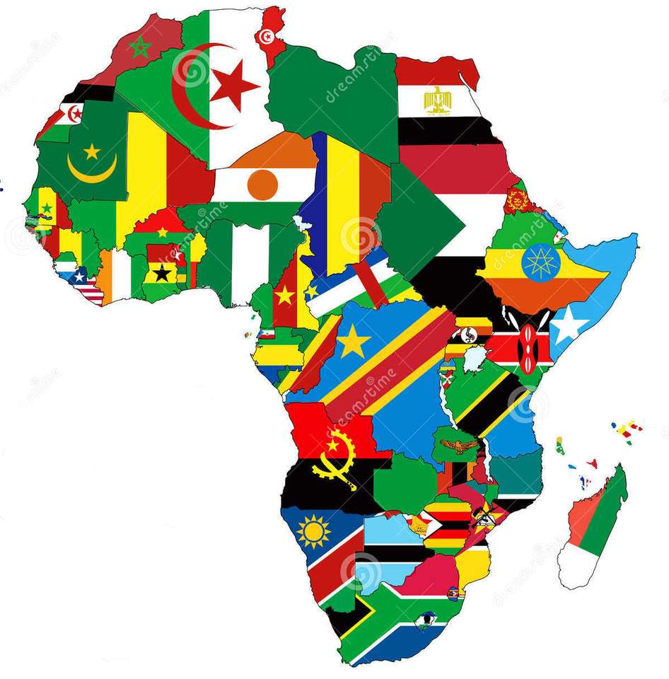 Zagadka kontynentu afrykańskiego puzzle online