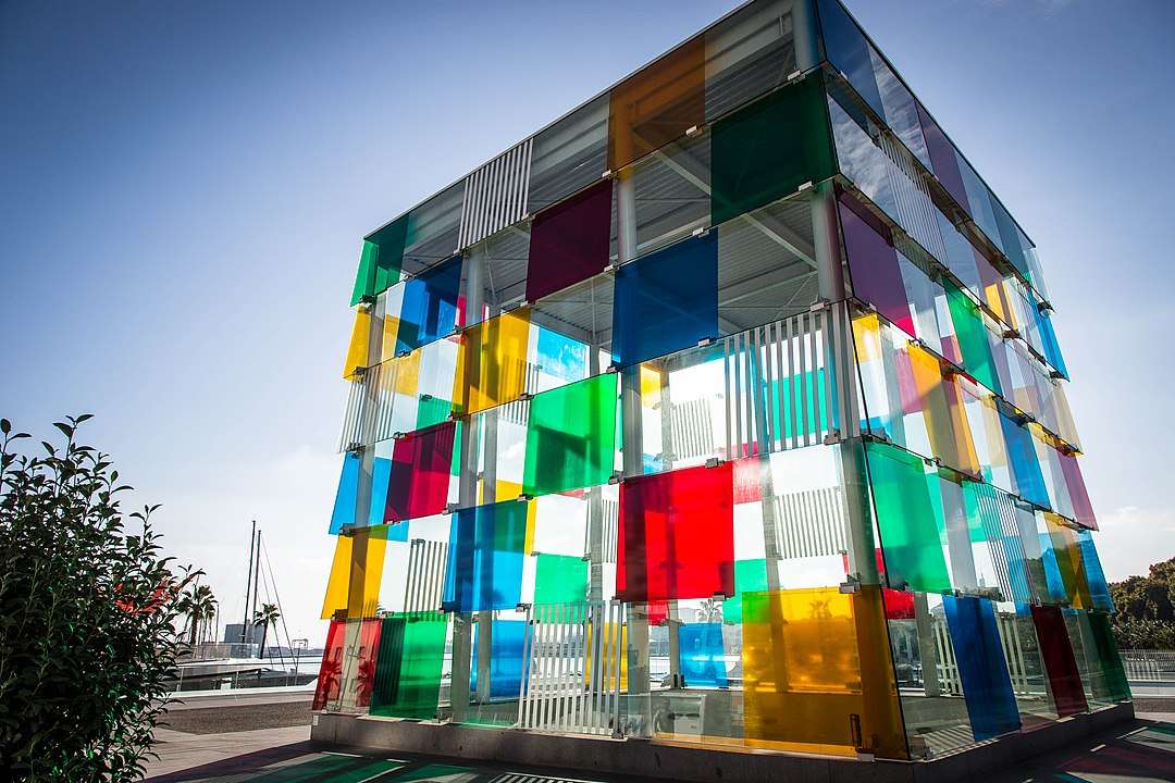 Malaga Kolorowy szklany pałac puzzle online
