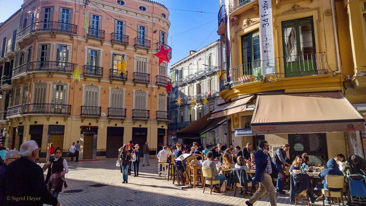 Malaga w centrum Hiszpanii puzzle online