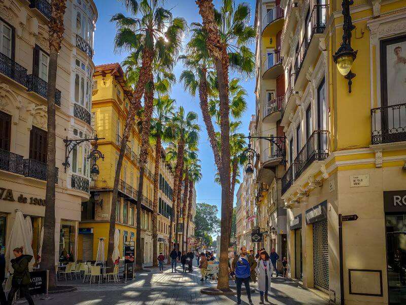 Malaga centrum Spanien pussel